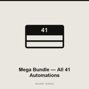 Mega Bundle, All 41 Automations