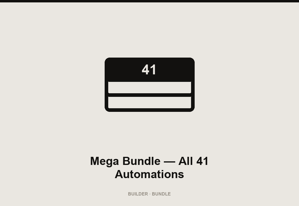 Mega Bundle, All 41 Automations