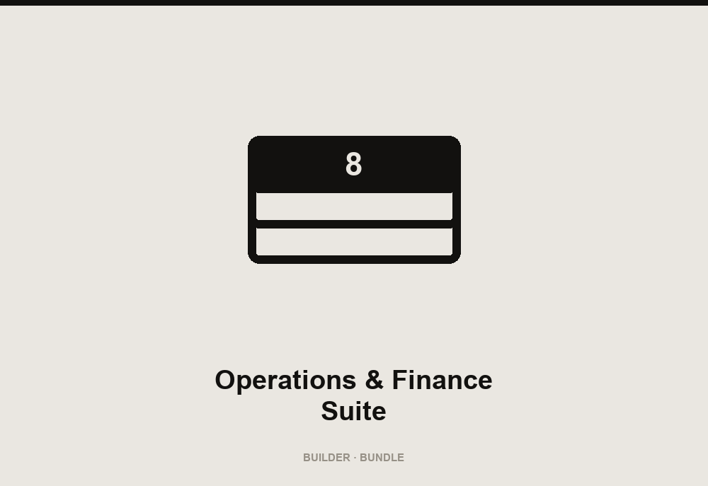 Operations & Finance Suite