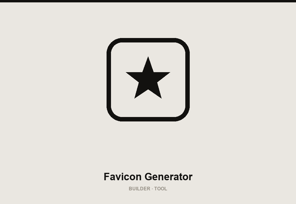 Favicon & Icon Generator